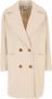 Alysi Double-Breasted Coats Beige Dames - Thumbnail 1