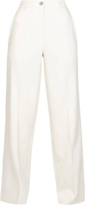 Alysi Leather Trousers Beige Dames