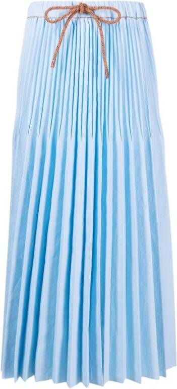 Alysi Midi Skirts Blauw Dames