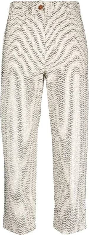 Alysi Straight Trousers White Dames