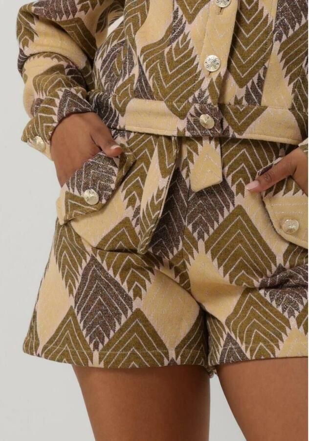 Amaya Amsterdam Beige Edina Short Damesbroek Multicolor Dames