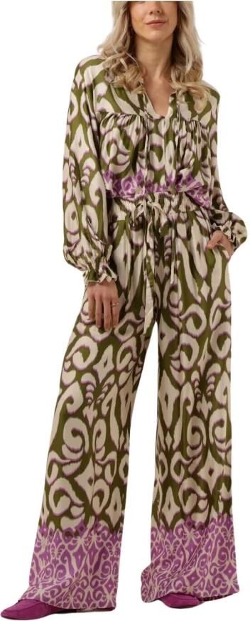 Amaya Amsterdam Groene Carmen Blouse Green Dames - Foto 4