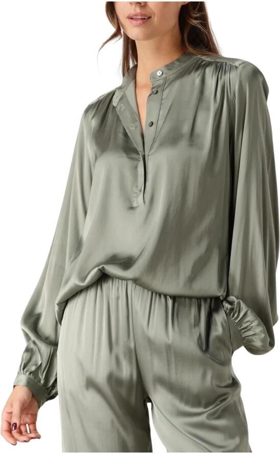 Amaya Amsterdam Groene JIP Blouse Stijlvol en veelzijdig Green Dames - Foto 7