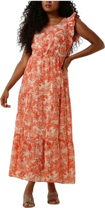 Amaya Amsterdam Stijlvolle Maxi Jurk Delia Oranje Multicolor Dames - Foto 3