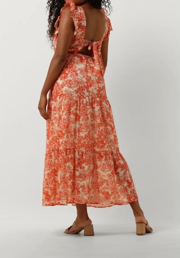 Amaya Amsterdam Stijlvolle Maxi Jurk Delia Oranje Multicolor Dames - Foto 2