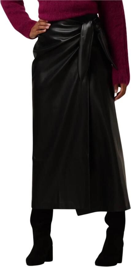 Amaya Amsterdam Zwarte Midi Rok voor veelzijdige styling Black Dames - Foto 5