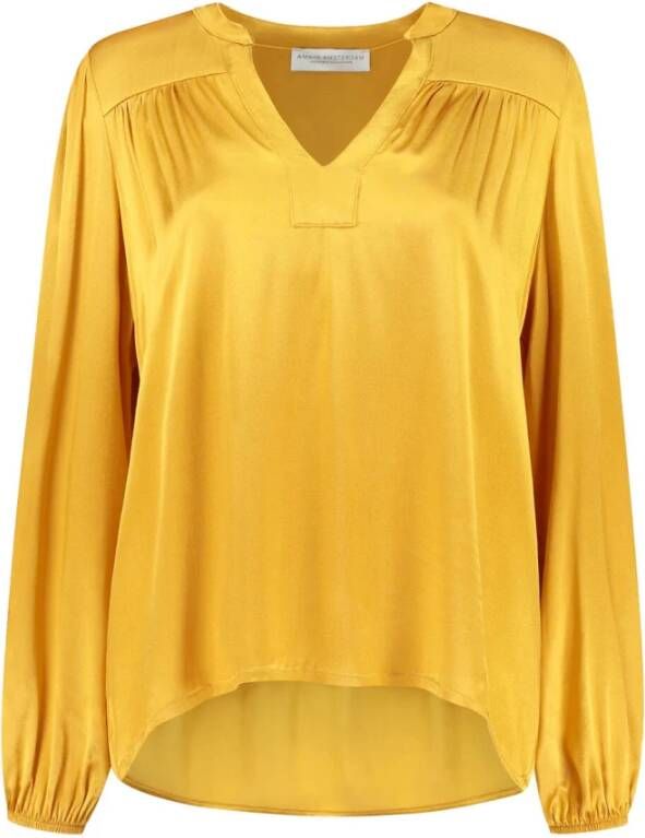 Amaya Amsterdam Gouden Lizzy Blouse Yellow Dames