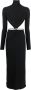 Amazuin Midi Dresses Zwart Dames - Thumbnail 1