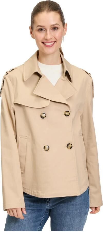 Amber & June Katoenen Trenchcoat met Klassieke Elementen Beige Dames - Foto 4