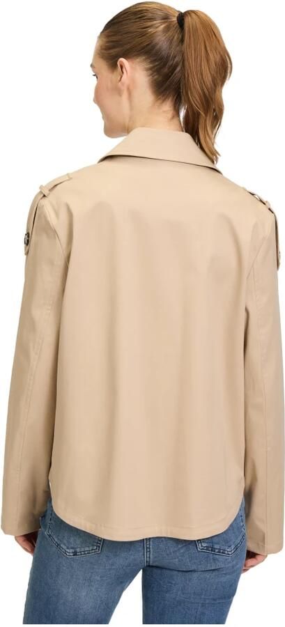 Amber & June Katoenen Trenchcoat met Klassieke Elementen Beige Dames - Foto 3