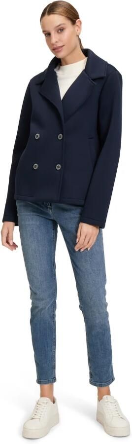 Amber & June Moderne Blazerjas met Reverskraag Blue Dames - Foto 4