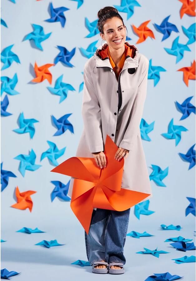 Amber & June Zomerjas met capuchon Beige Dames