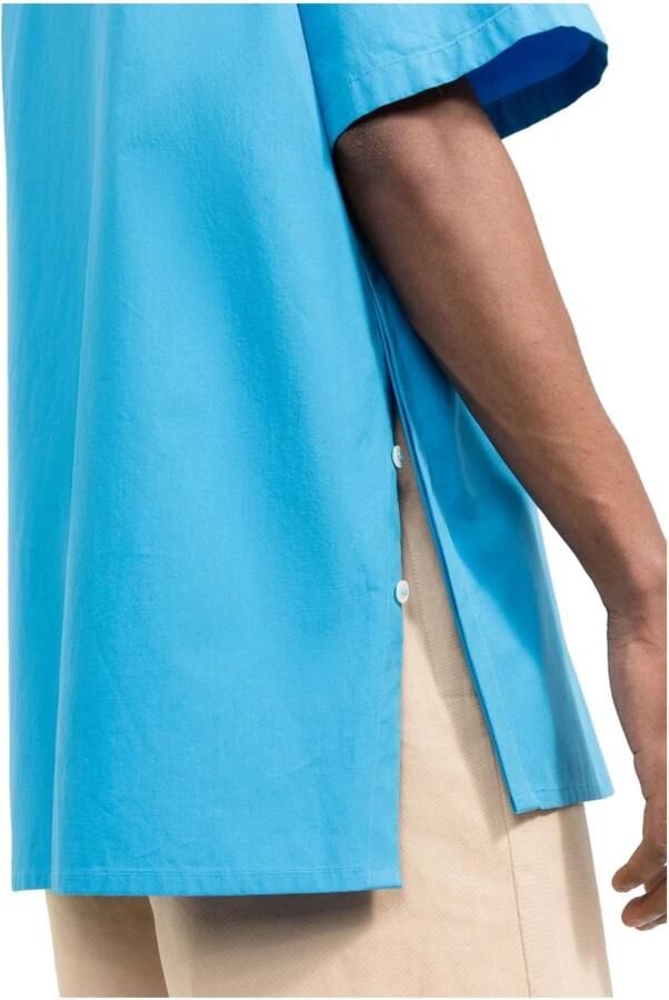 Ambush Blauw Katoenen Overhemd met Ritszak Blue Heren - Foto 2