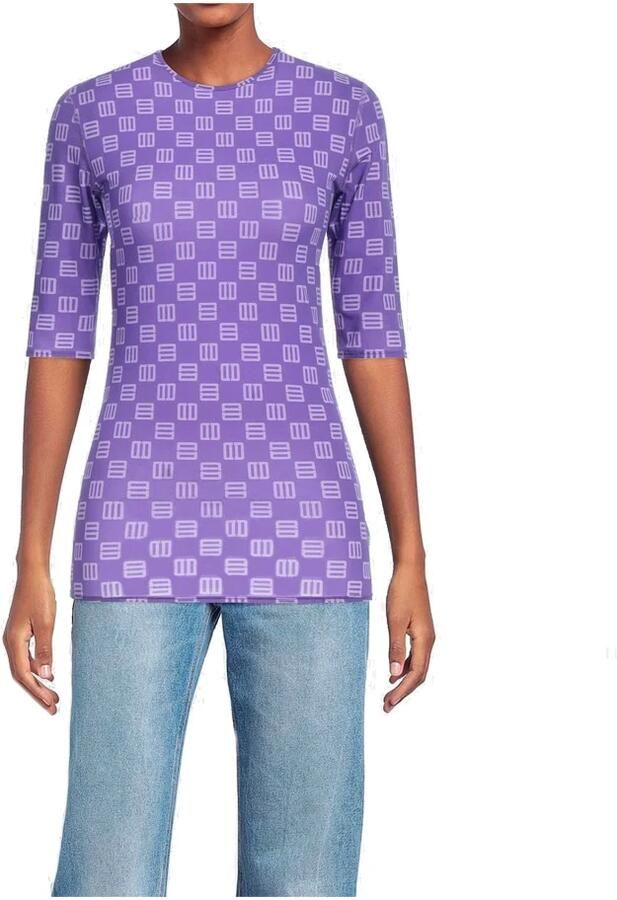 Ambush Ronde Hals Jersey T-Shirt Vrouwen Purple Dames - Foto 2