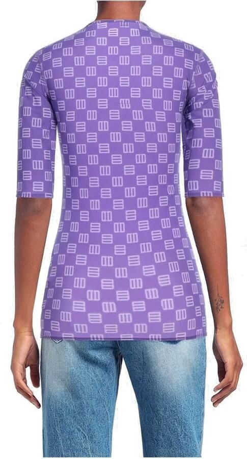 Ambush Ronde Hals Jersey T-Shirt Vrouwen Purple Dames