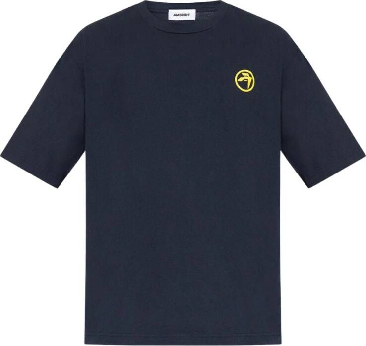Ambush Marineblauw katoenen oversized t-shirt Blauw Heren