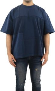 Ambush Oversized Patchwork T-Shirt Na Blauw Heren