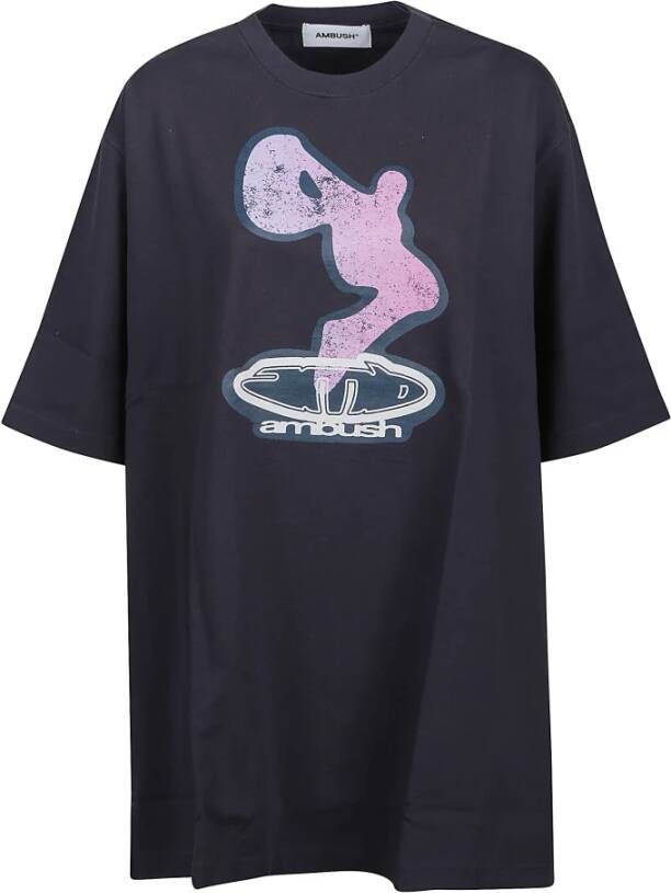 Ambush Paarse Side Splits Grafische T-Shirt voor Vrouwen Purple Dames