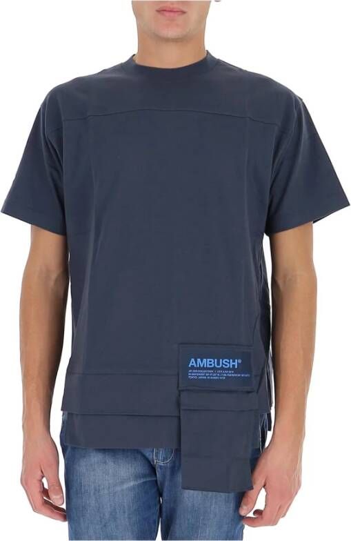 Ambush pocket t-shirt Blauw Heren