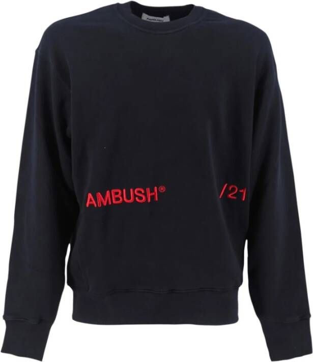 Ambush Sweatshirt van het bemanning Zwart Heren