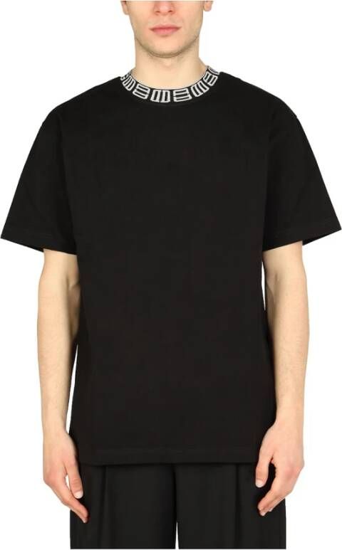 Ambush T-shirt kraag Zwart Heren