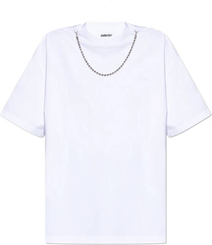 Ambush T-shirt met logo White Dames