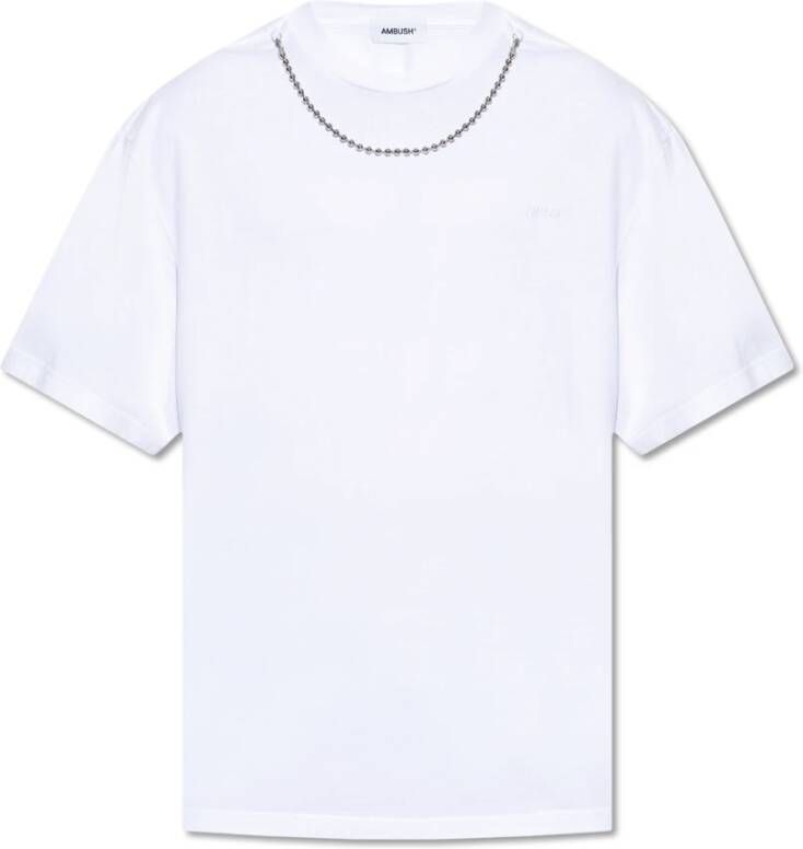 Ambush Ballchain Katoenen T-shirt White Heren