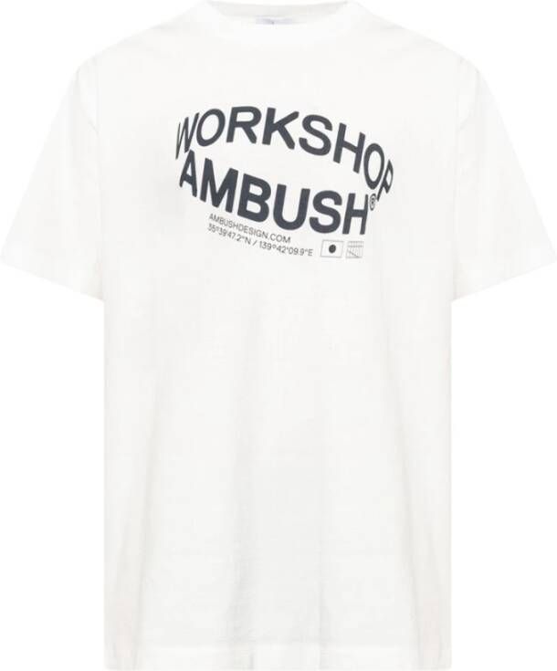 Ambush T-shirt with logo Wit Heren