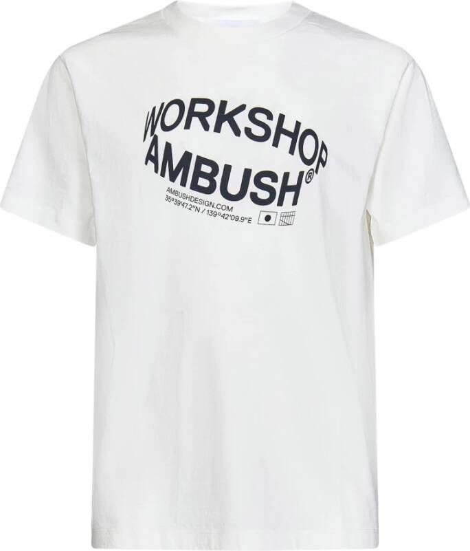 Ambush T-shirt with logo White Heren