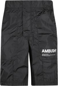 Ambush Terug nylon Bermuda shorts Zwart Heren