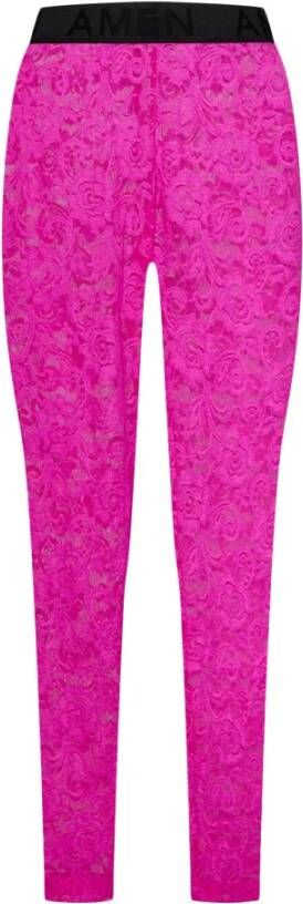 Amen Fuchsia Leggings voor Dames Aw23 Roze Dames