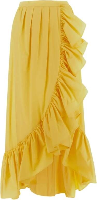 Amen Midi Skirts Yellow Dames