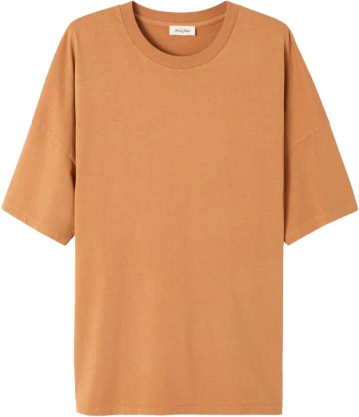 American vintage Korte mouw Fizvalley T-shirt Orange Heren