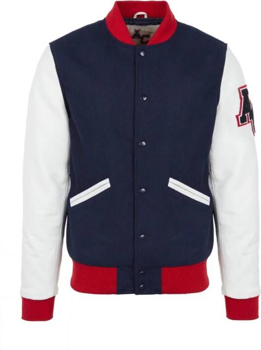 American College Teddy Varsity Herenjas Kwaliteit en Stijl Blauw Heren