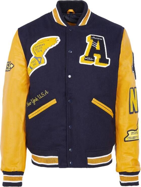 American College Teddy Varsity Herenjas Kwaliteit en Stijl Blauw Heren