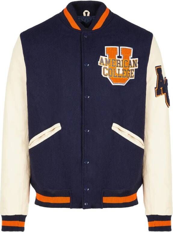 American College Teddy Varsity Herenjas Kwaliteit en Stijl Blauw Heren