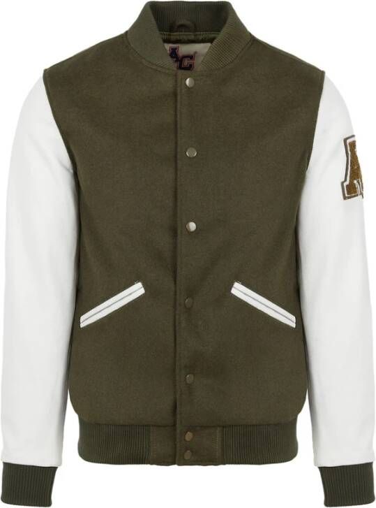 American College Teddy Varsity Herenjas Kwaliteit en Stijl Groen Heren