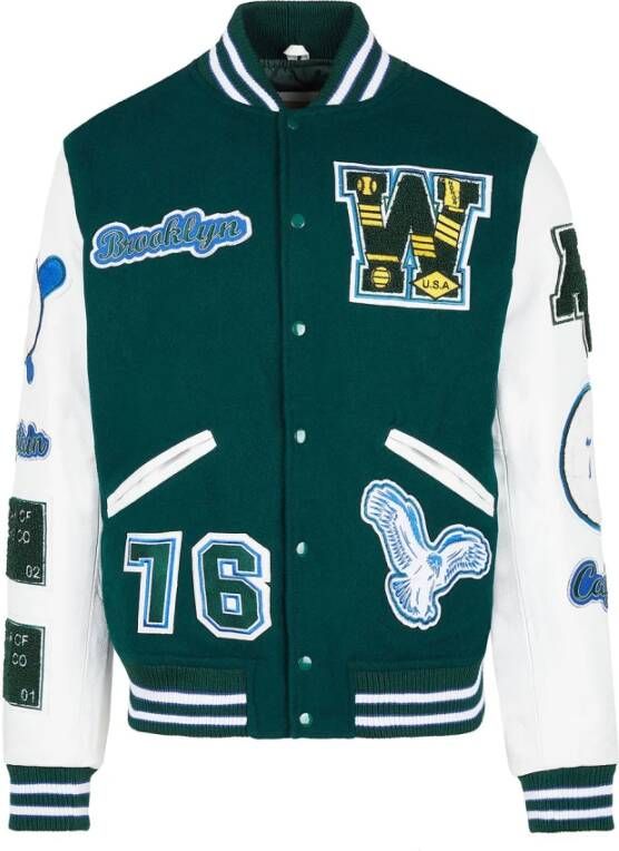 American College Teddy Varsity Herenjas Kwaliteit en Stijl Groen Heren