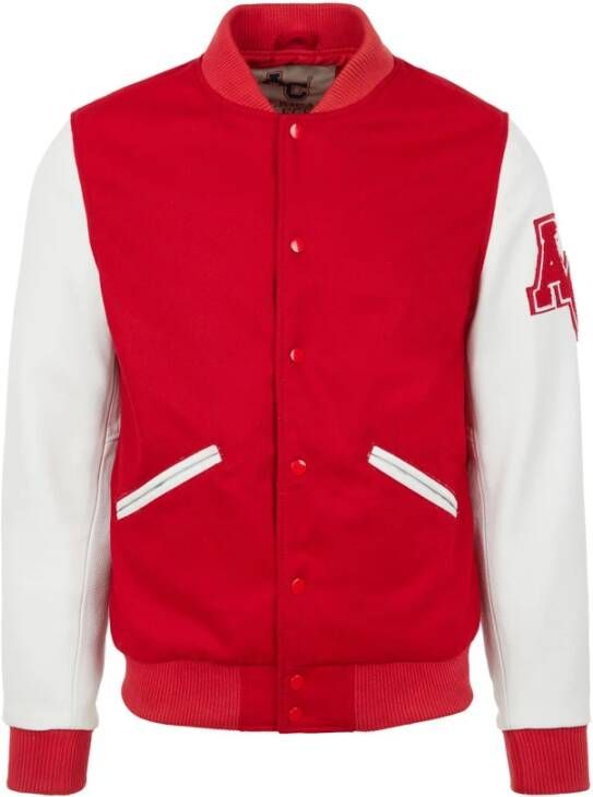 American College Teddy Varsity Herenjas Kwaliteit en Stijl Rood Heren