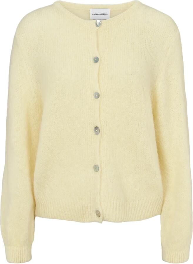 AMERICAN DREAMS Dames Truien & Vesten Susan Alpaca Cardigan Geel