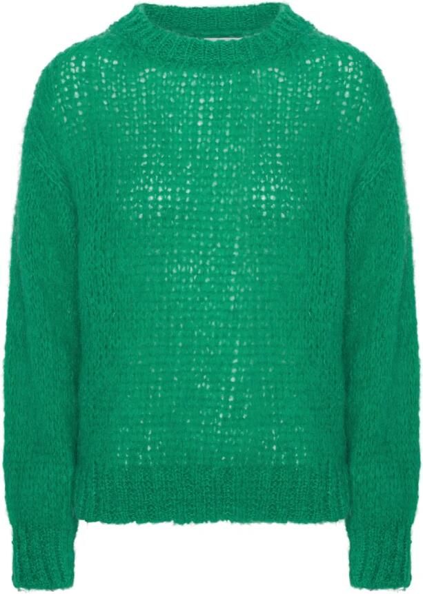 AMERICAN DREAMS Dames Truien & Vesten Leonnie Alpaca Pullover Groen - Foto 5