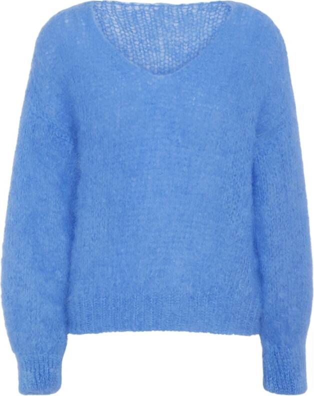American Dreams V-neck Knitwear Blauw Dames