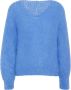 AMERICAN DREAMS Dames Truien & Vesten Milana Ls Mohair Knit Blauw - Thumbnail 2