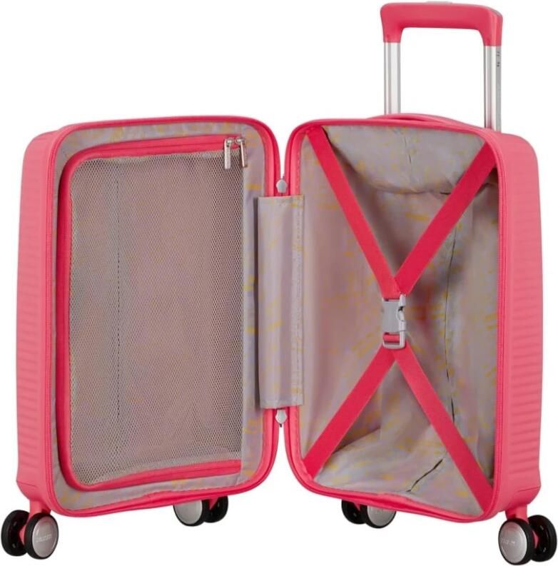 American Tourister Soundbox Mini Trolley Cabin XS Pink Unisex - Foto 3