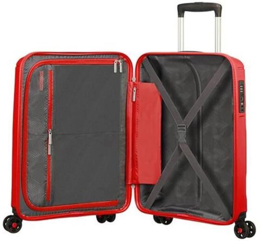 American Tourister Trolley Sunide Spinner 55 20 Sunred 107526-0409 Rood Unisex