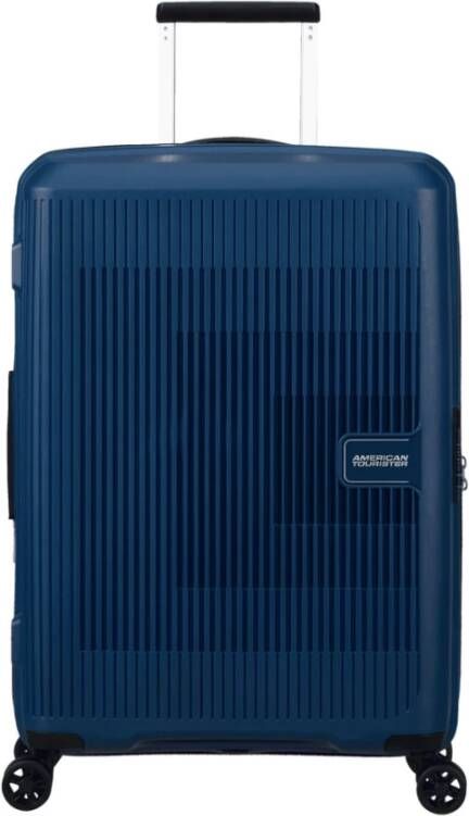 American Tourister trolley Aerostep 67 cm. Expandable donkerblauw
