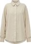 American vintage Cord Overshirt Kent Kraag Oversize Fit Beige Heren - Thumbnail 1