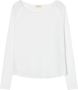 American vintage Raglan Longsleeve U-Hals White Dames - Thumbnail 1