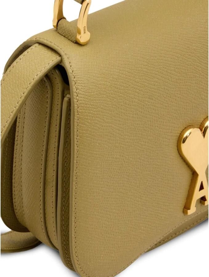 Ami Paris Bruine Foldover Tas met Groene Accent Brown Dames - Foto 4