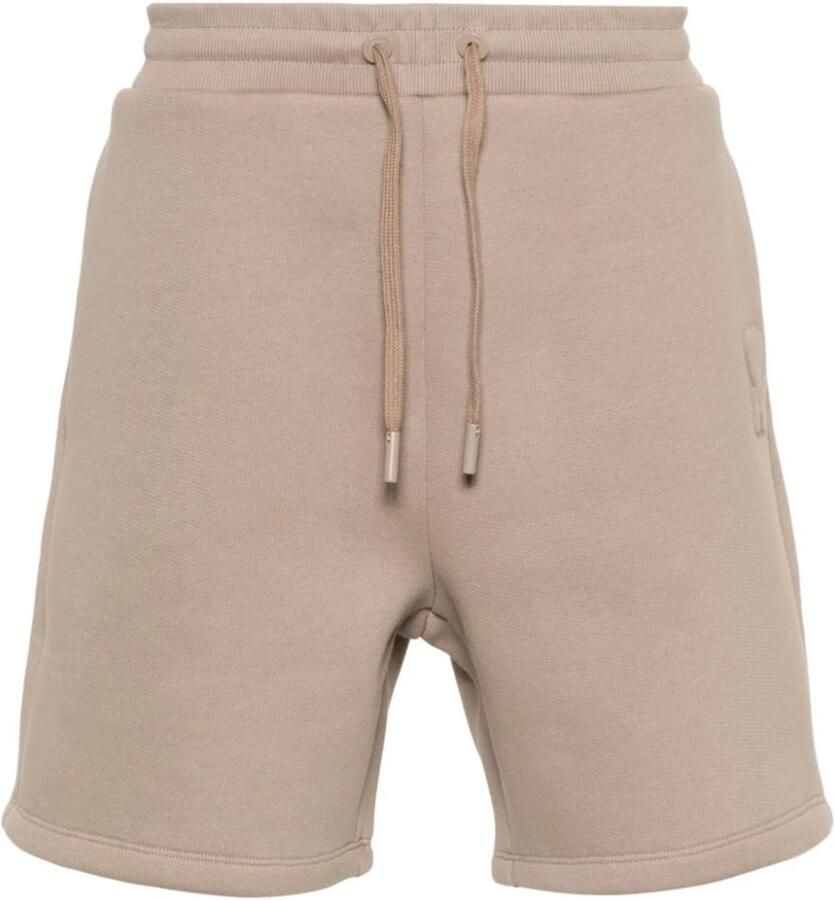 Ami Paris Casual Beige Katoen Polyester Shorts Beige